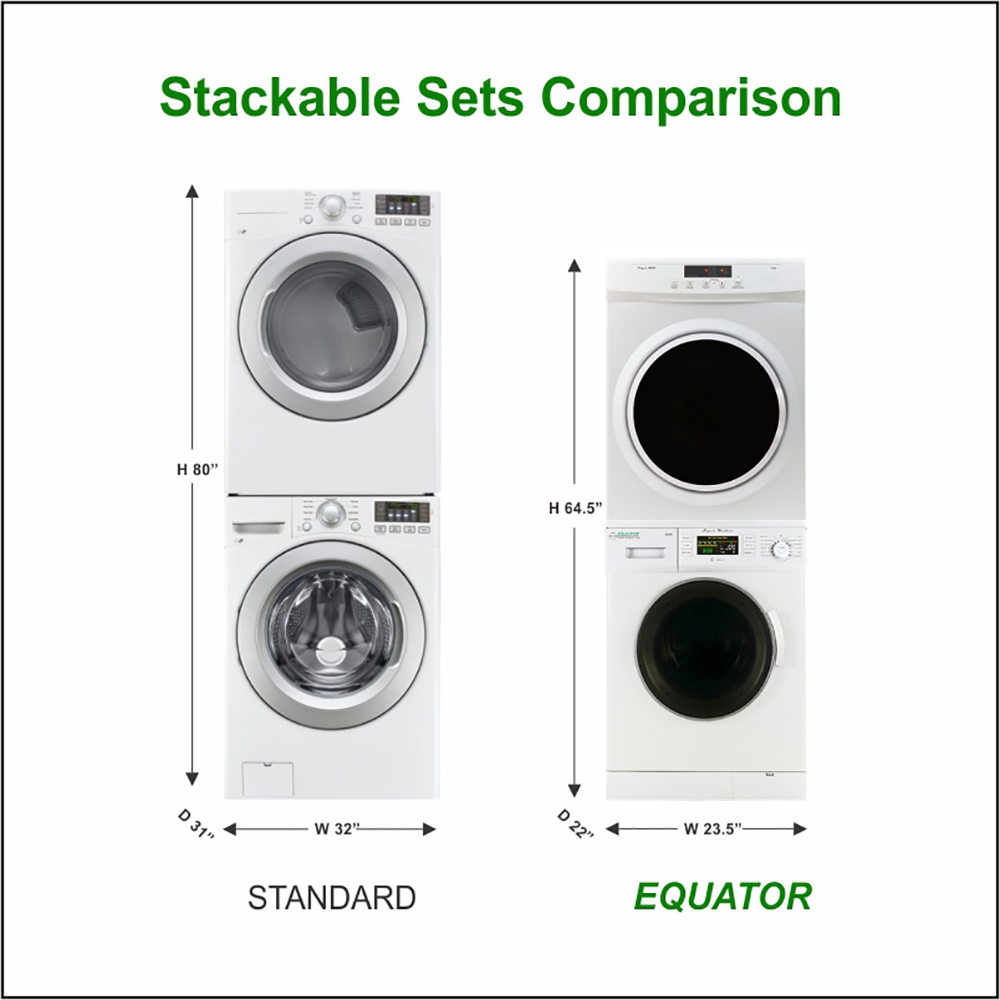 Full Size Stackable Washer And Dryer